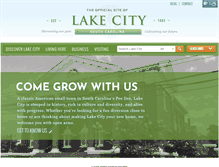 Tablet Screenshot of lakecitysc.com